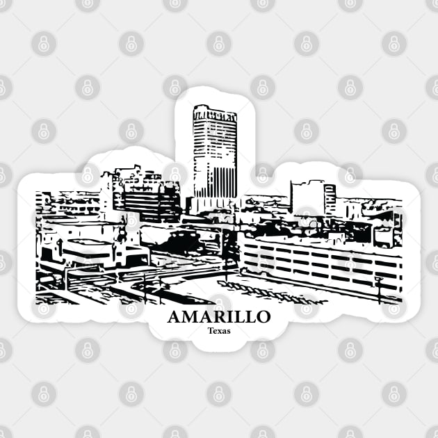 Amarillo - Texas Sticker by Lakeric